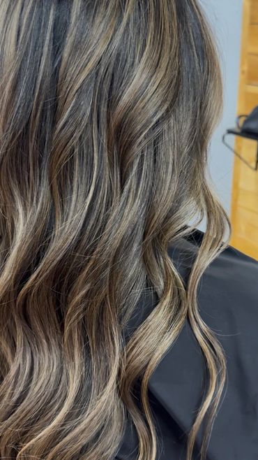 balayage highlights done by Kayla