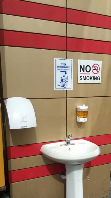 Hand Wash Station position around our facility