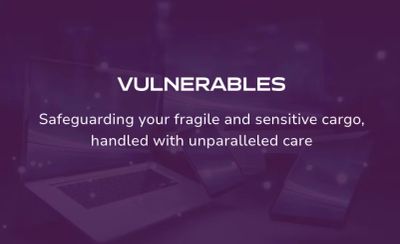 Message emphasizing careful handling of fragile and sensitive cargo.