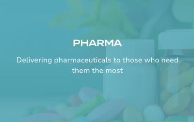 Pharma delivering medicines to those in need.