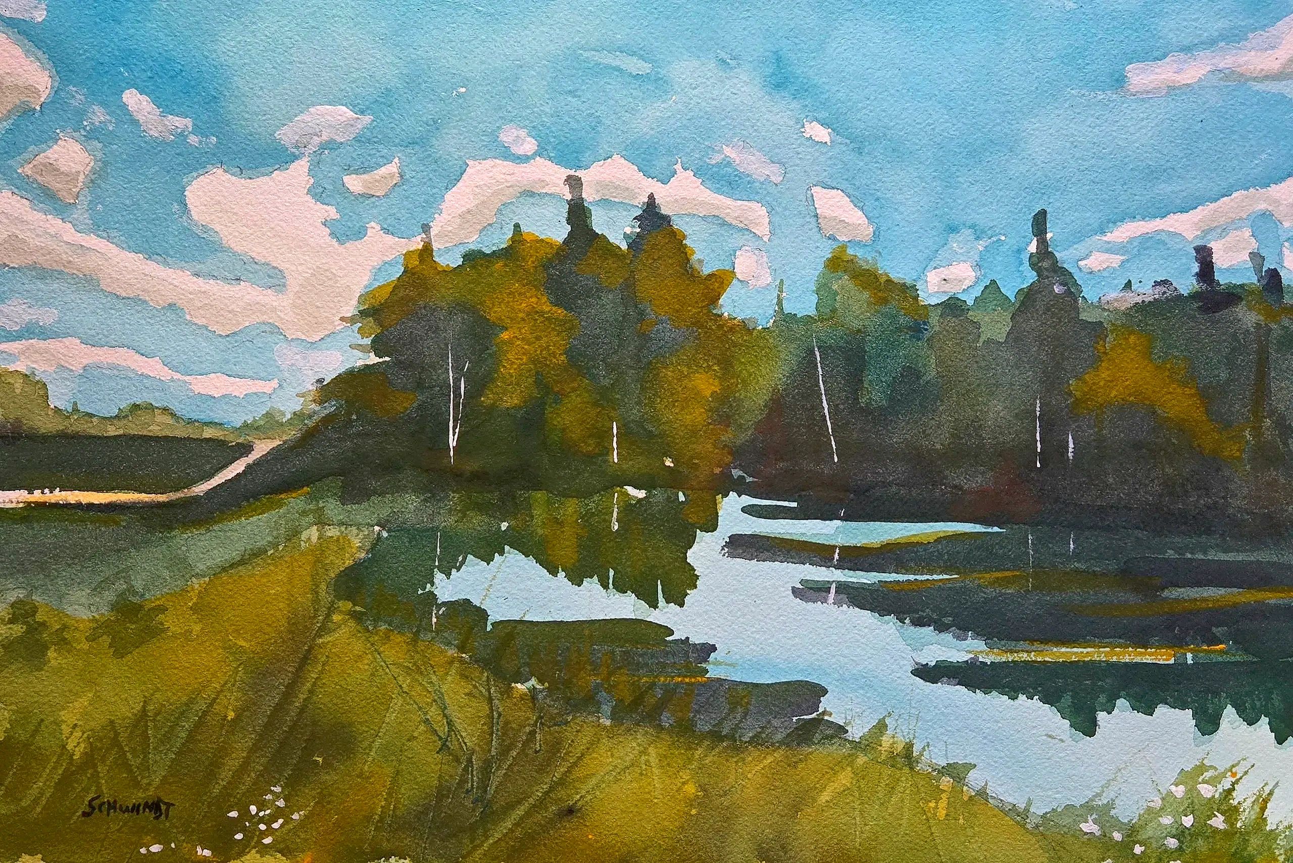 Watercolour on Arches cold pressed cotton paper
10" x 15"