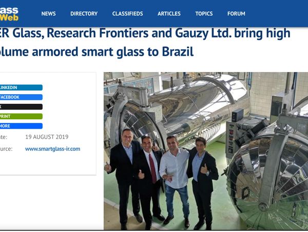 Gauzy - A Client of The BCPR Group Glass on Web