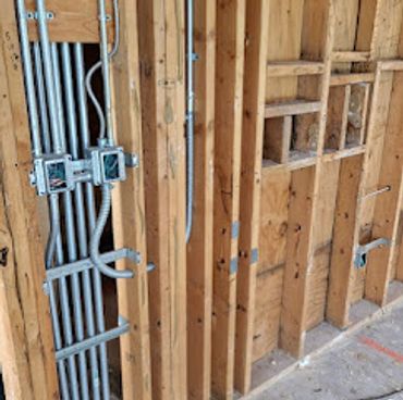 Wiring for a new construction project in Atlanta, GA.