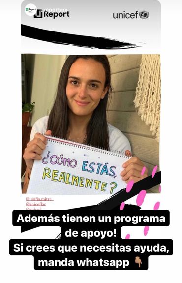 Participación con Unicef para hablar de salud mental