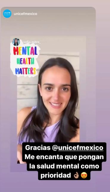 Participación con Unicef México para hablar de la salud mental