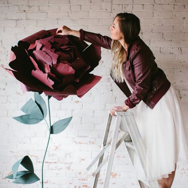 Jumbo paper peony created by Flora Amor, amazing floral artist