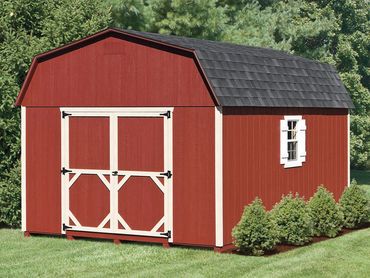 12'x16' Dutch Barn Features Double Door