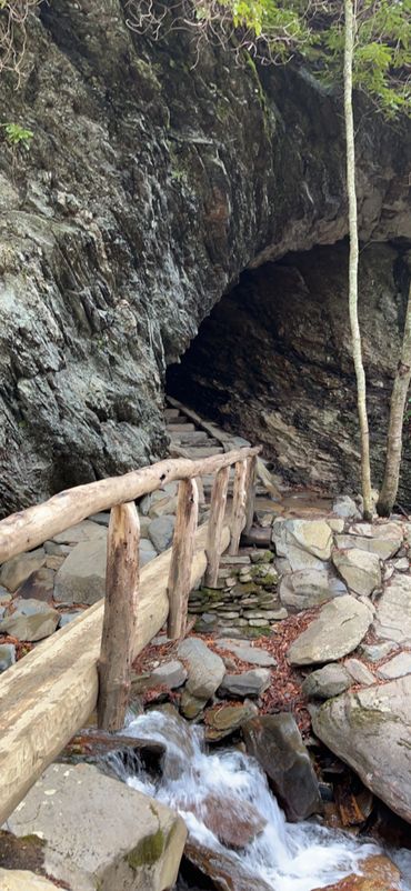Staircase Through Cave