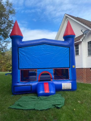 Red and blue bouncer 