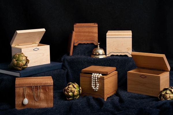 Jewelry boxes, keepsake boxes, recipe boxes.