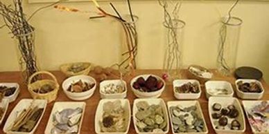 Natural provocations for early learning children to learn about art, science and math.