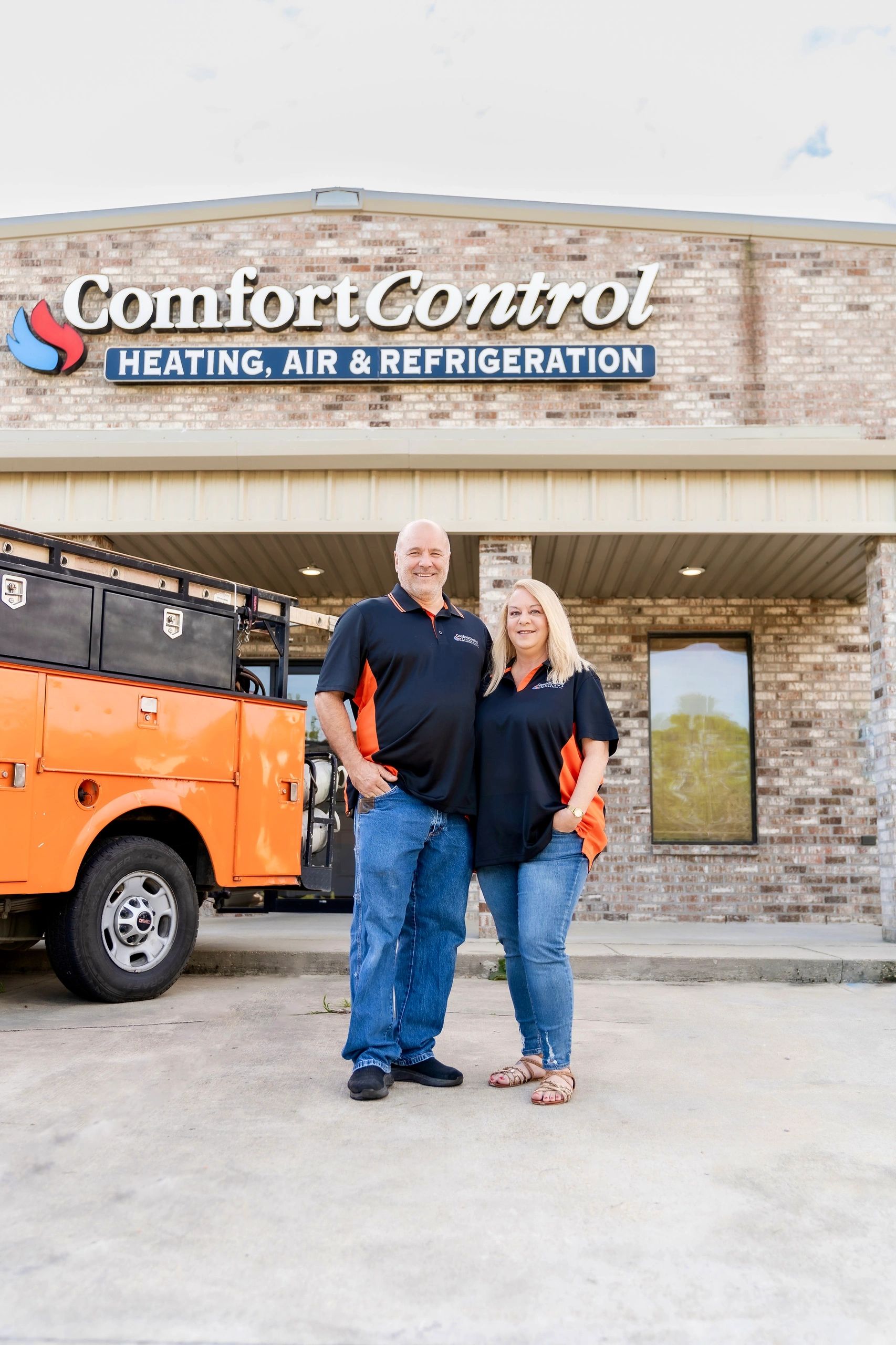 Patrick Smith and Melissa Smith at Comfort Control Heating, Air and Refrigeration 