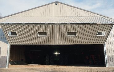 Diamond Bi-Fold door on an Agricultural Application