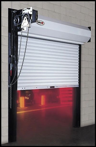 C.H.I Fire Door in white with operator