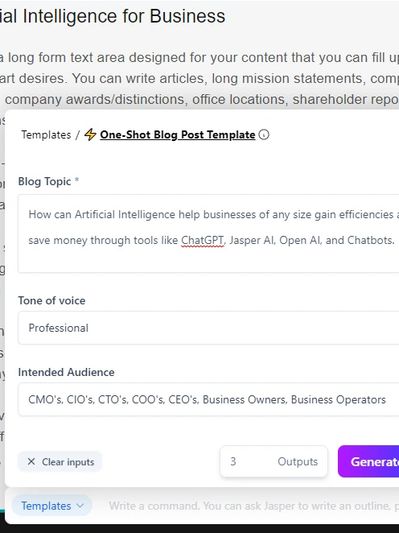 Copywriting Artificial Intelligence AI for Small Business Customer Service Chatbots