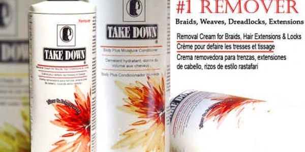 take down remover detangler product for kids and adults.