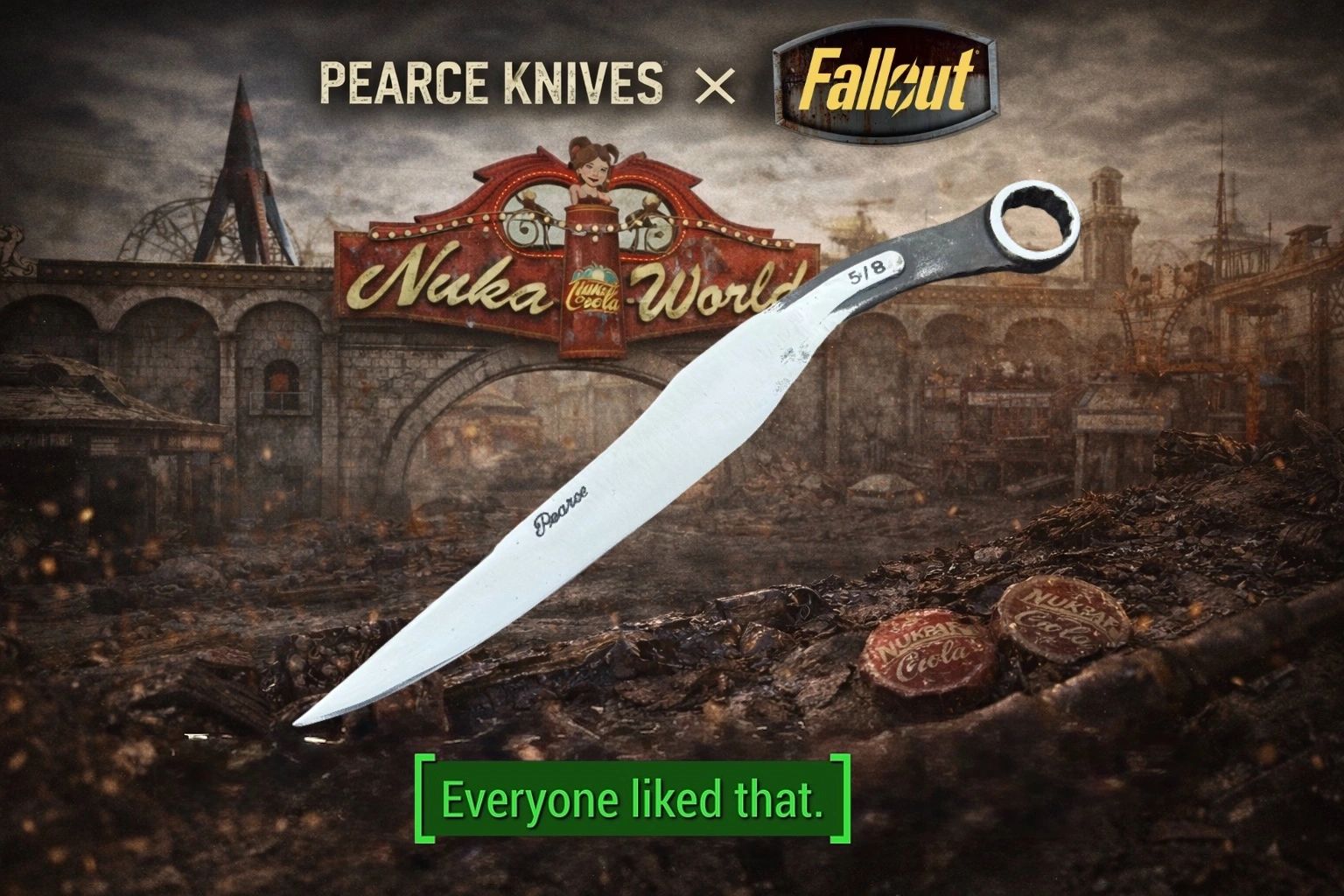 The Pearce Wrench knife that was used in Fallout 4’s Nuka World dlc.