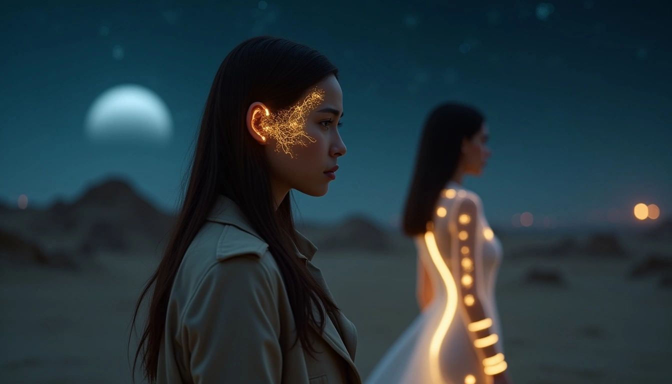 Aiyla with her nueral enhancement