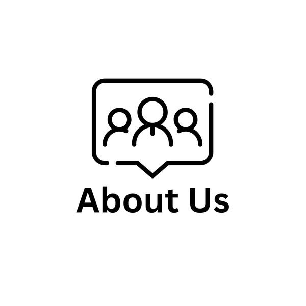 Icon of three people with 'About Us' text below.