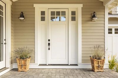 Exterior painting and front door painting