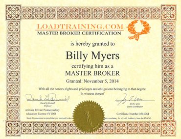 Master Broker Certification