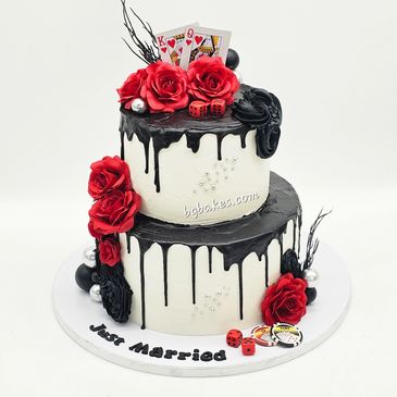 Vegas drip cake