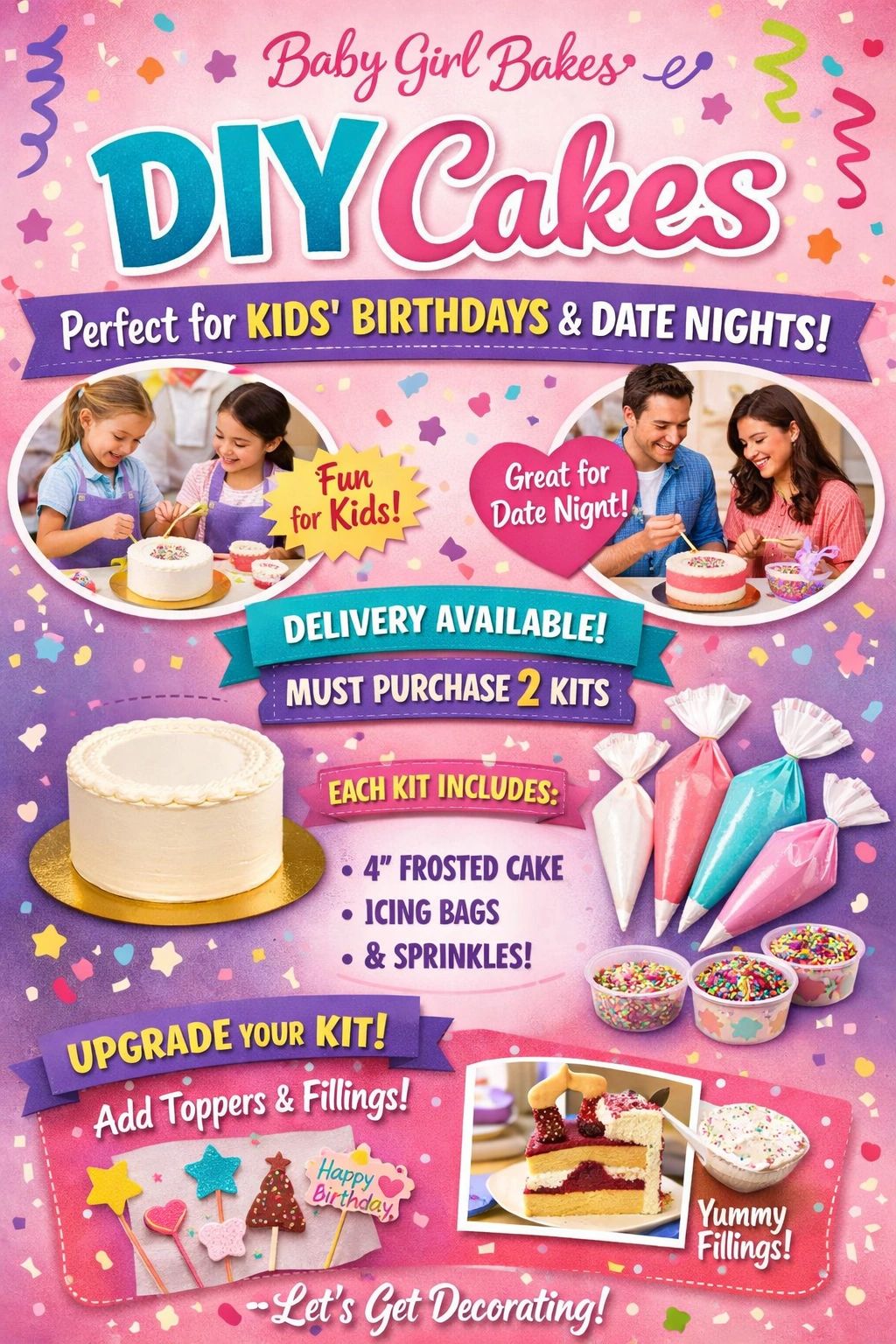 Make your own cake kit