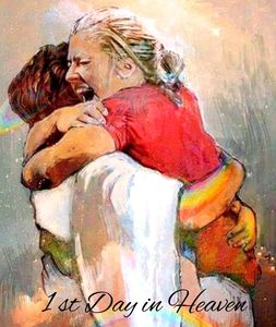 1ST DAY IN HEAVEN !!!
What a wonderful time of joy.
Feelings of pure love and total acceptance!