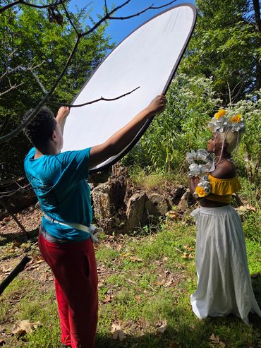 Behind the scenes brand photography and videography shoot for small business