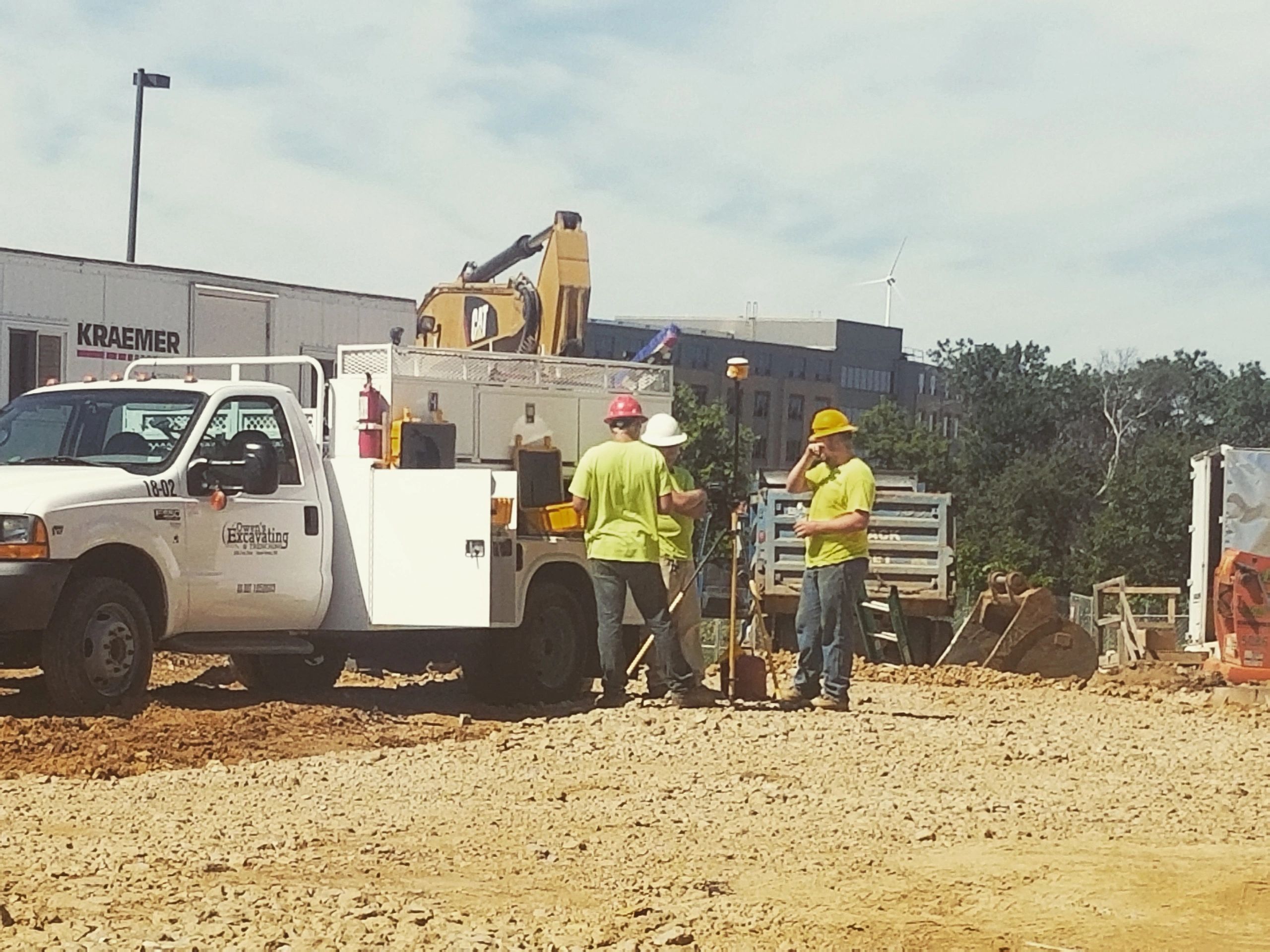 GPS grading and excavating are heavily utilized on all of our construction projects. 