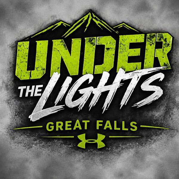 Under the Lights Great Falls logo with a mountain design.