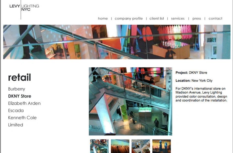 levy lighting nyc, retail lighting