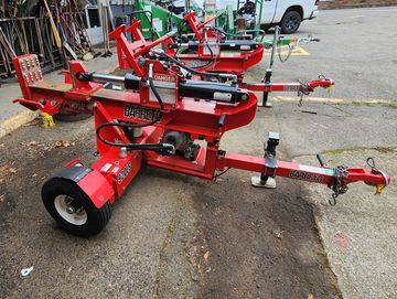 small tow behind log splitter and log splitting tools. easy to use and affordable equipment.