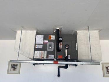 garage hanging hvac unit