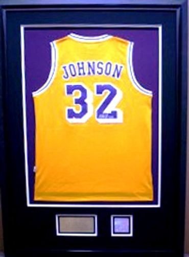 Custom shadow box framing, jersey.