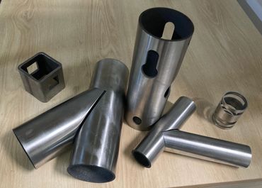 Stainless steel laser cut pieces