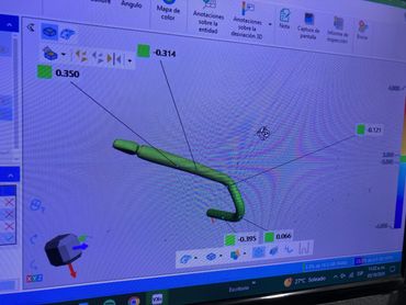 Map color dimensional inspection