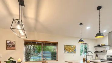 We install light fixture and ceiling fans.