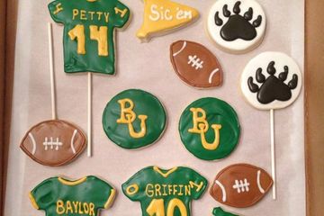 Decorated Baylor Cookies
