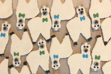 Decorated Llama cookies