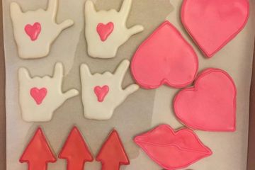 Decorated Valentine Cookies