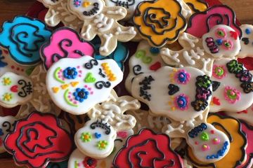 Decorated Sugar Skull Cookies