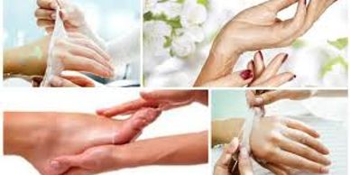Spa hand and foot moisturizing paraffin treatments to help with dryness, stiffness and  arthritis. 