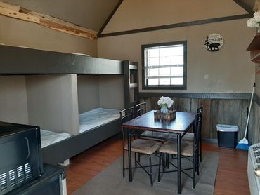 Inside Rustic Cabin