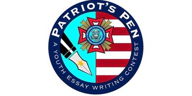 Logo for the Patriot's Pen youth essay writing contest.
