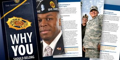 Poster encouraging membership in the American Legion.