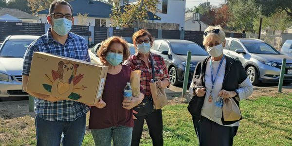 The Word In Life Church giving out Boxes of Love at San Pascual Park