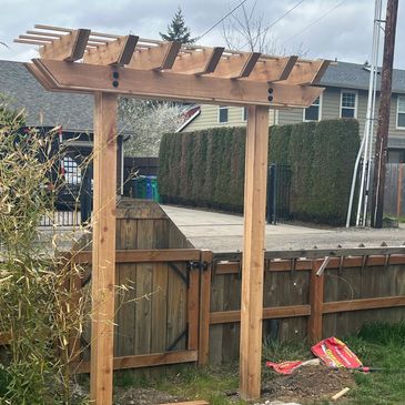 Walk way pergola