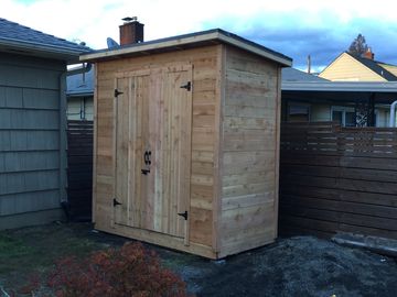 Unfinished Storage Cedar Shed