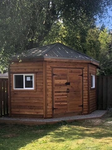 6 sided Corner Shed